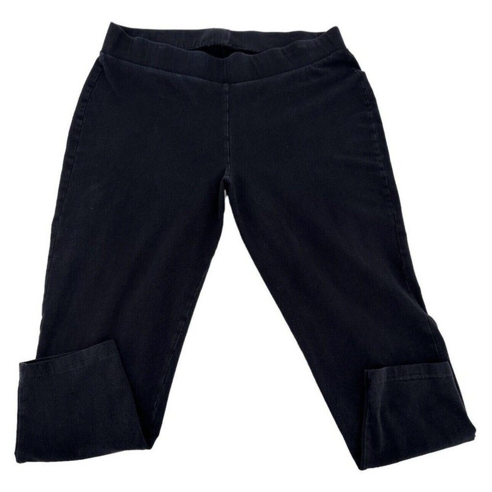 Torrid  Black Cropped Leggings Cotton Spandex Stretch Capri Women Plus Size X2